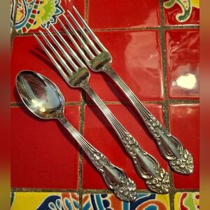 Reed & Barton "FESTIVITY" Silverplate Dinner Forks & Teaspoon 1901 Vntg NW Unuse